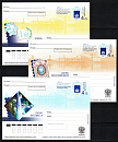 Россия, 2007, 150 лет почтовой марке, Выставка, 7 ПК с ОМ-миниатюра